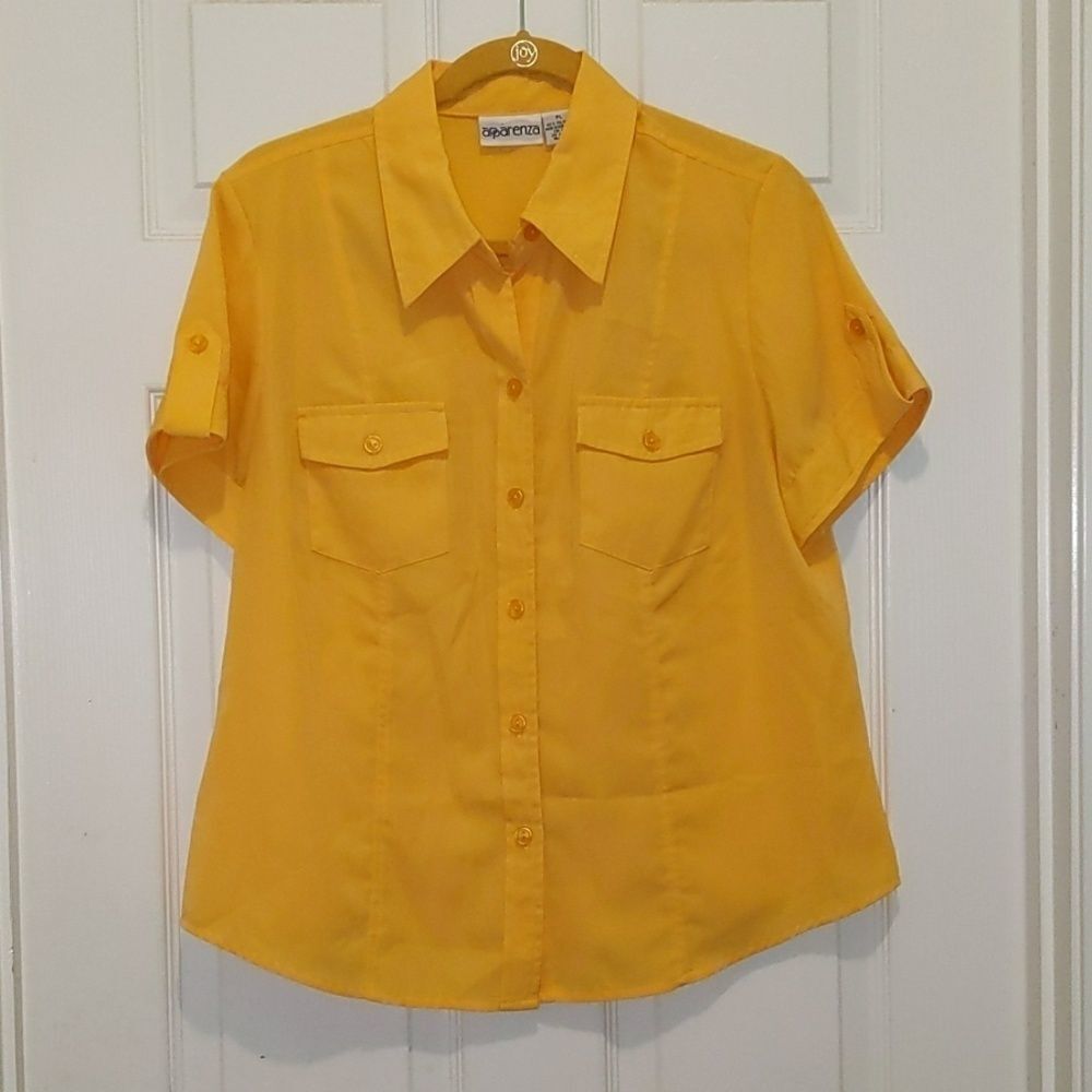 Apparenza yellow button top Sz PL